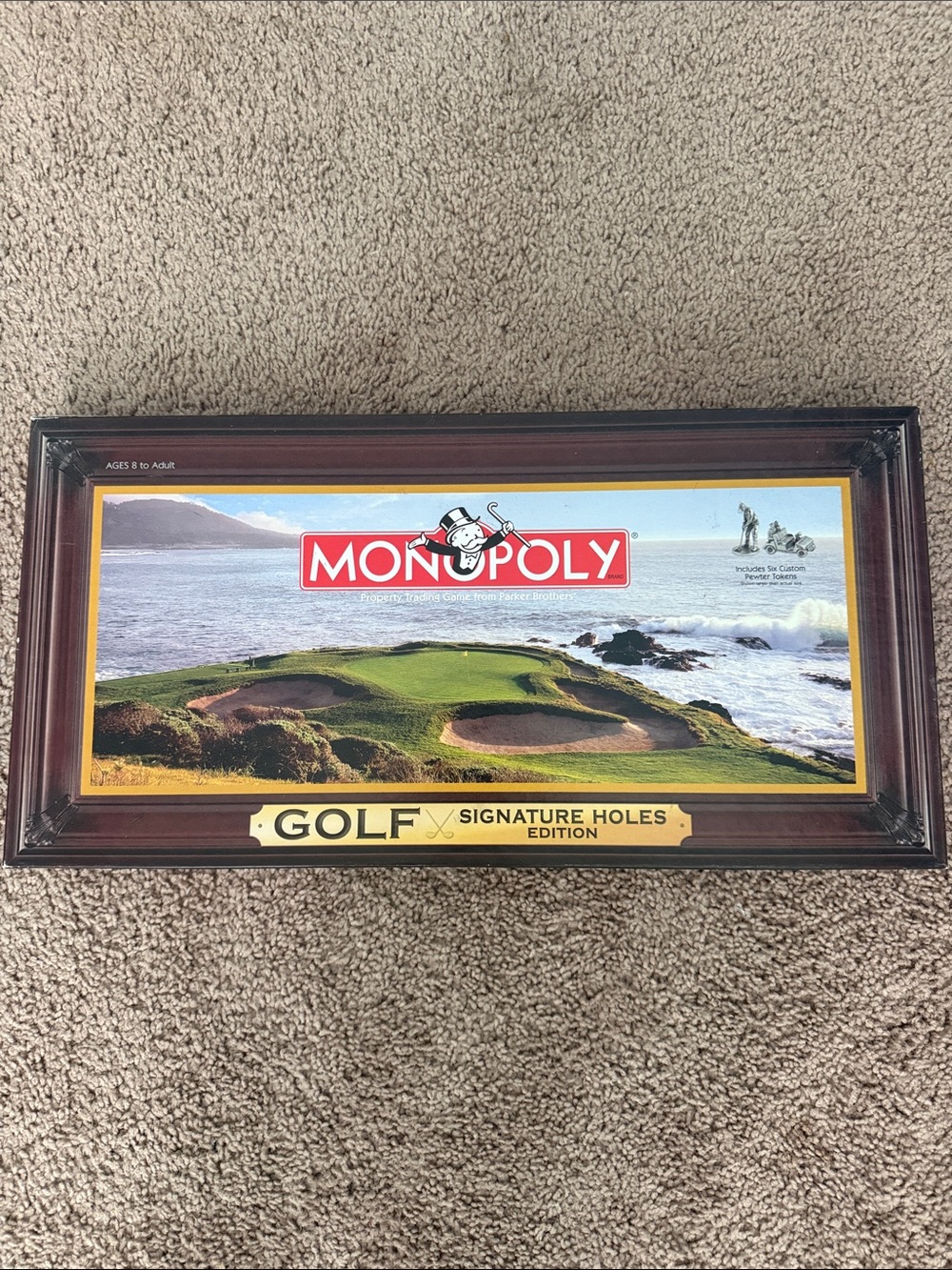 Monopoly Golf Signature Holes Edition Board Game - Green/Brown/Tan